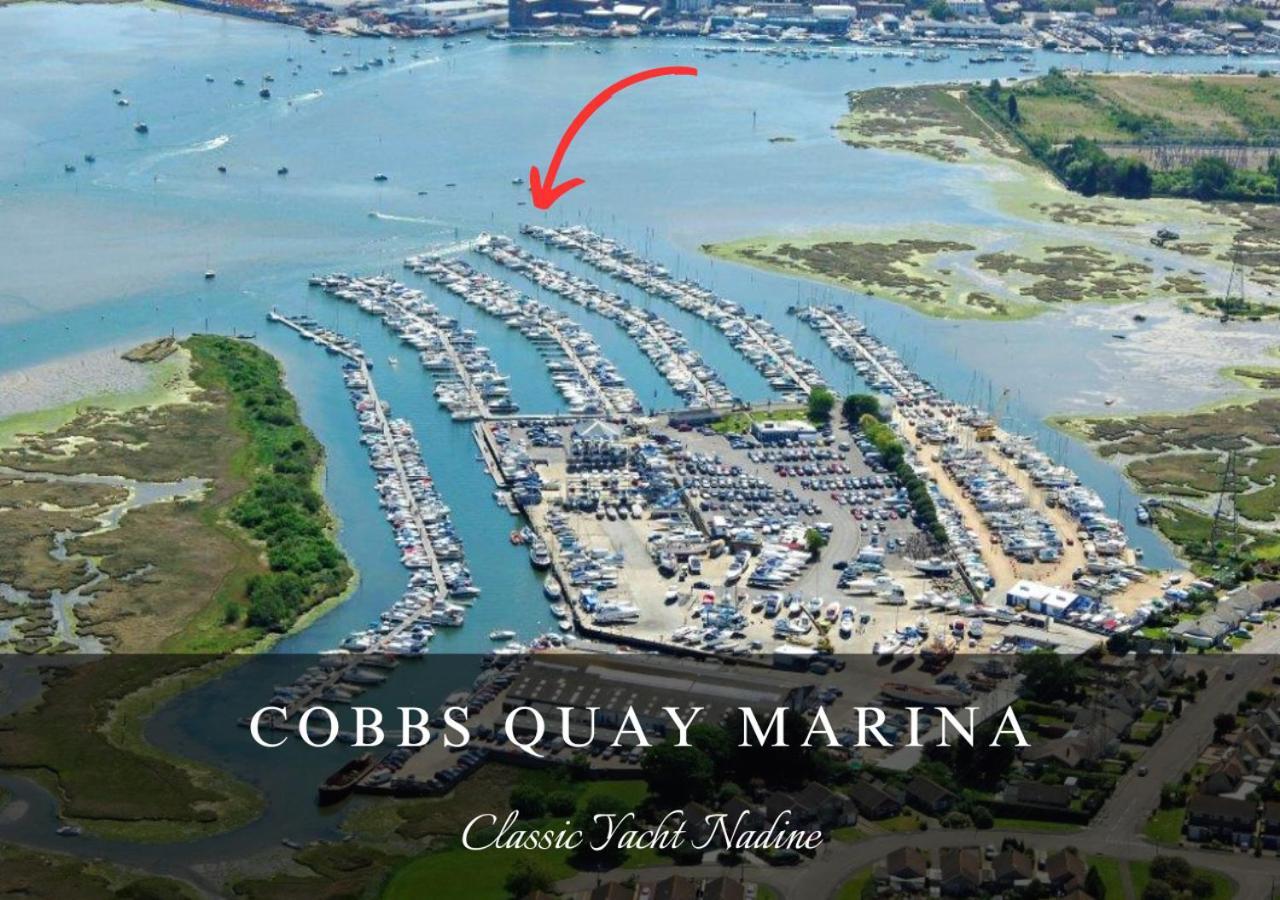 Classic Yacht Nadine In Poole Harbour, Dorset, With A Hot Tub Jacuzzi المظهر الخارجي الصورة
